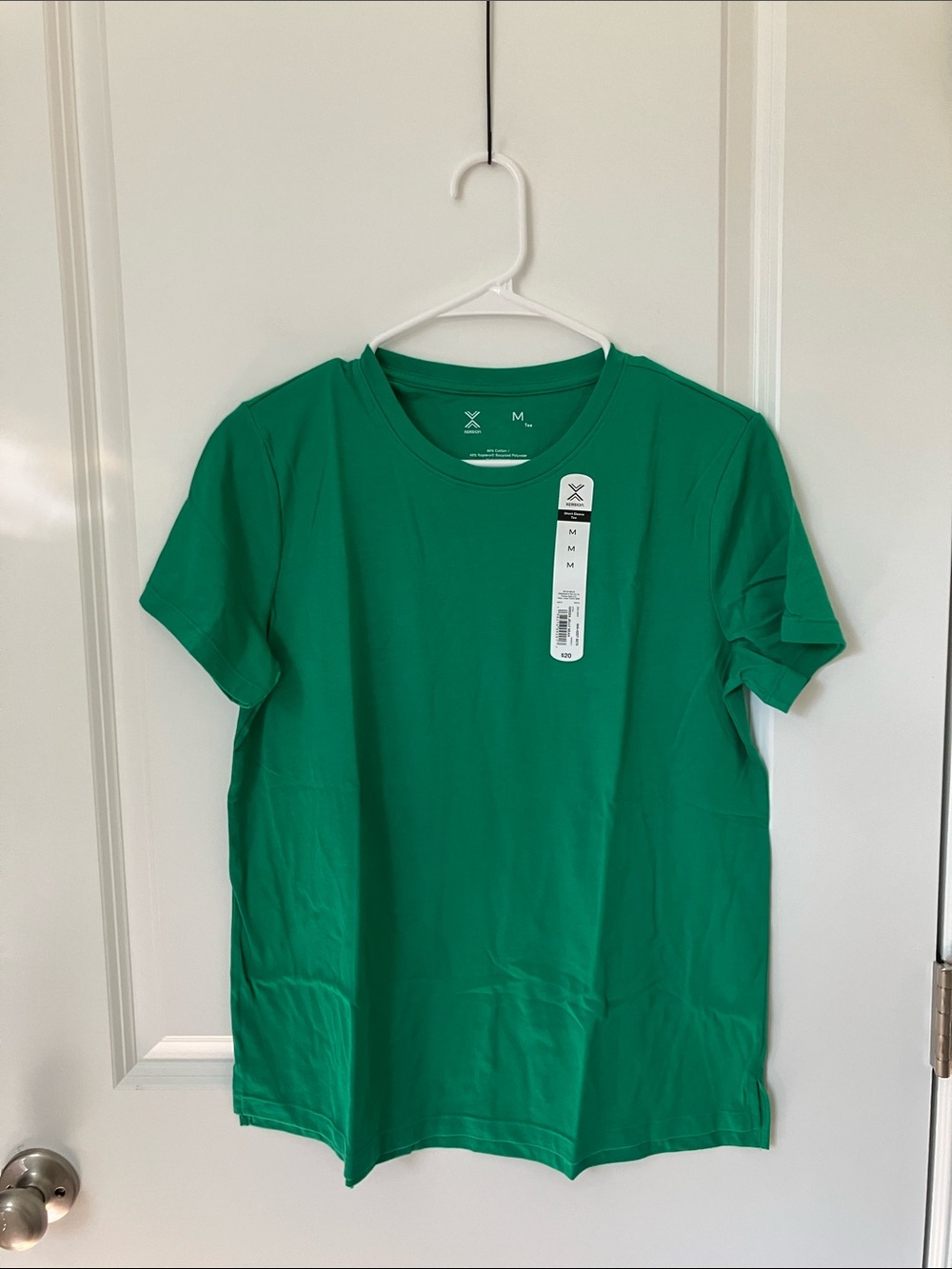NWT XERSION WOMANS Cotton crew neck short sleeve t shirt,color green jelly bean - Picture 5 of 13